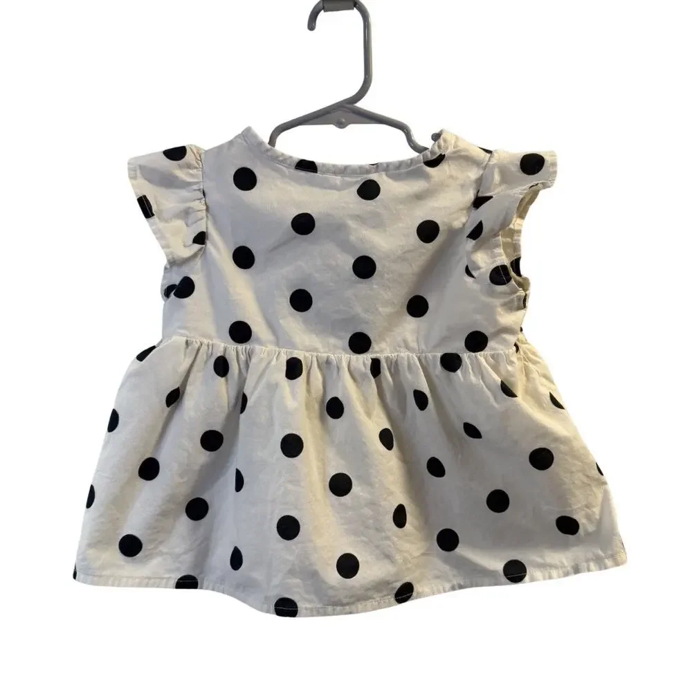 Baby Gap Girls Polka Dot Floral Dress Size 4T